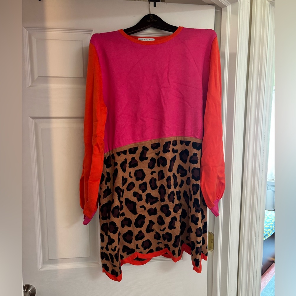 Never Fully Dressed Vibrant Pink and Orange Top